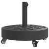 vidaXL Podstavec pod slnečn&iacute;k s kolesami pre &Oslash;38/48 mm tyče 27 kg kruh