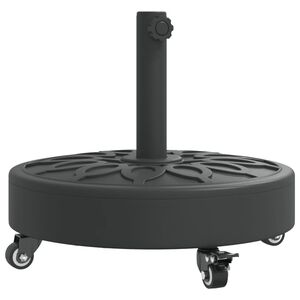 vidaXL Podstavec pod slnečn&iacute;k s kolesami pre &Oslash;38/48 mm tyče 27 kg kruh
