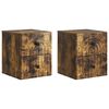 vidaXL N&aacute;stenn&aacute; nočn&aacute; skrinka 2 pcs Dymov&yacute; dub 33 x 34,5 x 40 cm