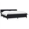 vidaXL Posteľn&yacute; r&aacute;m boxsping s matracmi čierna 200x220 cm zamat