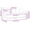 vidaXL 2-miestna pohovka bledosiv&aacute; 140 cm l&aacute;tka