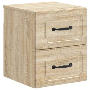 vidaXL N&aacute;stenn&aacute; nočn&aacute; skrinka so z&aacute;suvkou Dub sonoma 34,5 x 33 x 40 cm