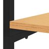 vidaXL &Scaron;atn&iacute;k čierny a dub 90x40x167 cm kov a drevotrieska