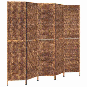 vidaXL Parav&aacute;n 5-panelov&yacute; hned&yacute; 205x180 cm vodn&yacute; hyacint