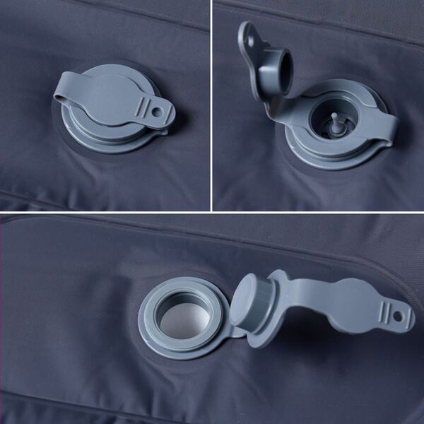 vidaXL Samonafukovac&iacute; kempingov&yacute; matrac s vank&uacute;&scaron;om, 1 osoba, siv&yacute;