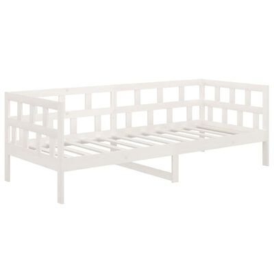vidaXL Denná posteľ biela masívna borovica 80x200 cm