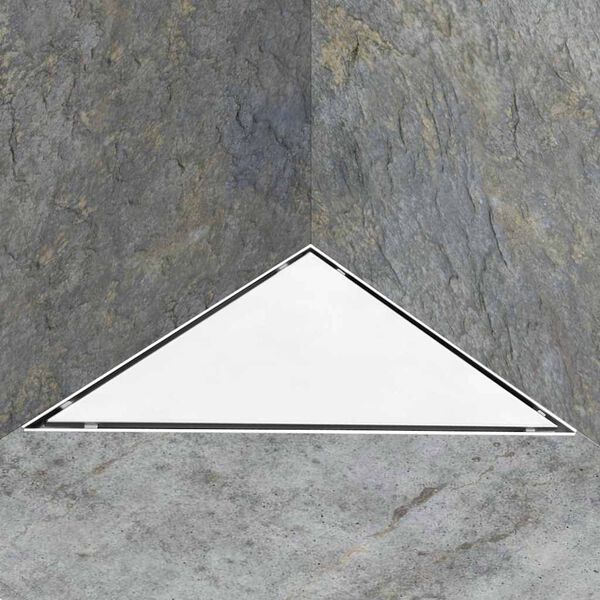 vidaXL Sprchov&yacute; odtok s krytom 2 v 1 25x25 cm nehrdzavej&uacute;ca oceľ