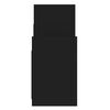 vidaXL Príručná skrinka, čierna 60x26x60 cm, kompozitné drevo