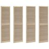 vidaXL Skř&iacute;ňov&eacute; dvere s dverami 4 pcs Pr&iacute;rodn&aacute; 201 x 2,1 x 59,5 cm