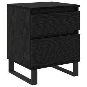 vidaXL Nočn&yacute; stol&iacute;k Čierny dub 40 x 35 x 50 cm Kompozitn&eacute; drevo