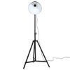 vidaXL Podlahov&aacute; lampa 25 W čierna 61x61x90/150 cm E27