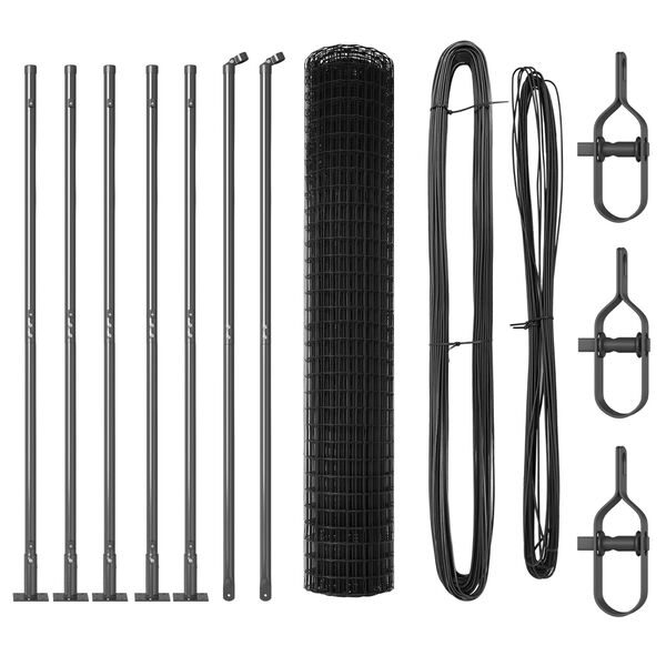 vidaXL Plot s podperou Sivá 1,4 x 10 m Ocel a PVC