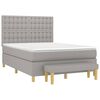 vidaXL Boxspring posteľ s matracom bledosiv&yacute; 140x190 cm l&aacute;tka
