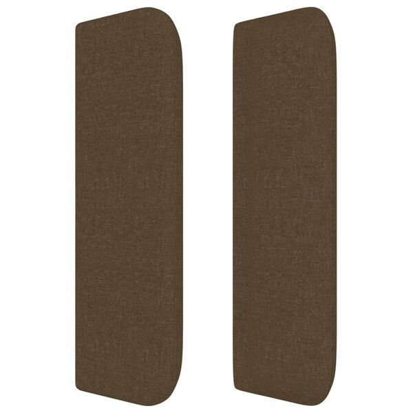 vidaXL Čelo postele so z&aacute;hybmi tmavohend&eacute; 163x16x78/88 cm l&aacute;tka