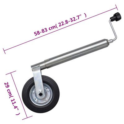 vidaXL Oporné koleso 48 mm s 1 delenou svorkou a kolesovými klinmi