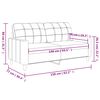 vidaXL 2-miestna pohovka bledožltá 140 cm látka