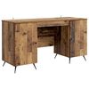 vidaXL St&ocirc;l s poličkou Star&eacute; drevo 142,5 x 50 x 75 cm Kompozitn&eacute; drevo