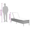 vidaXL Záhradné ležadlá s vankúšmi 2 ks bledosivé polyratan