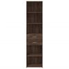 vidaXL Vysoká skrinka, hnedý dub 45x42,5x185 cm, kompozitné drevo