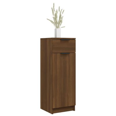 vidaXL Kúpeľňová skrinka hnedý dub 32x34x90 cm spracované drevo