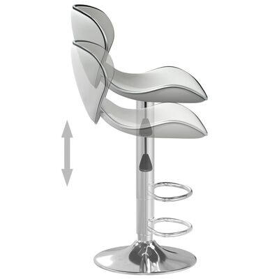 vidaXL Barová stolička biela umelá koža