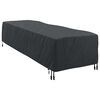 vidaXL Pokr&yacute;vka na ležadl&aacute; Jednofarebn&yacute; Čierna 74 x 210 x 40 cm l&aacute;tka