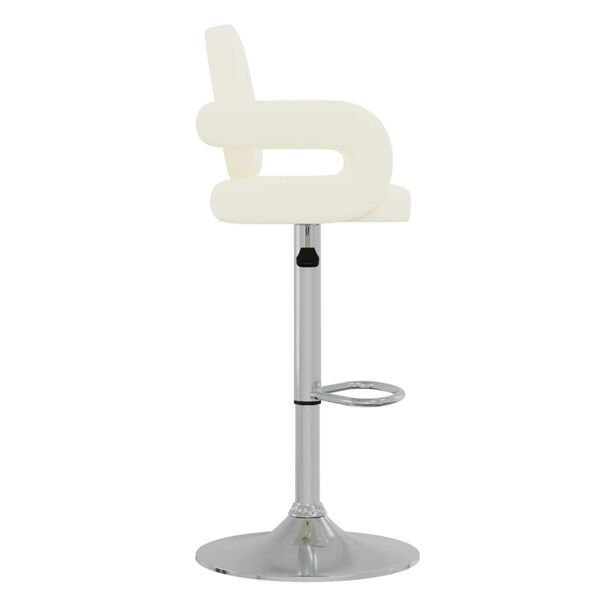 vidaXL Barov&aacute; stolička kr&eacute;mov&aacute; umel&aacute; koža