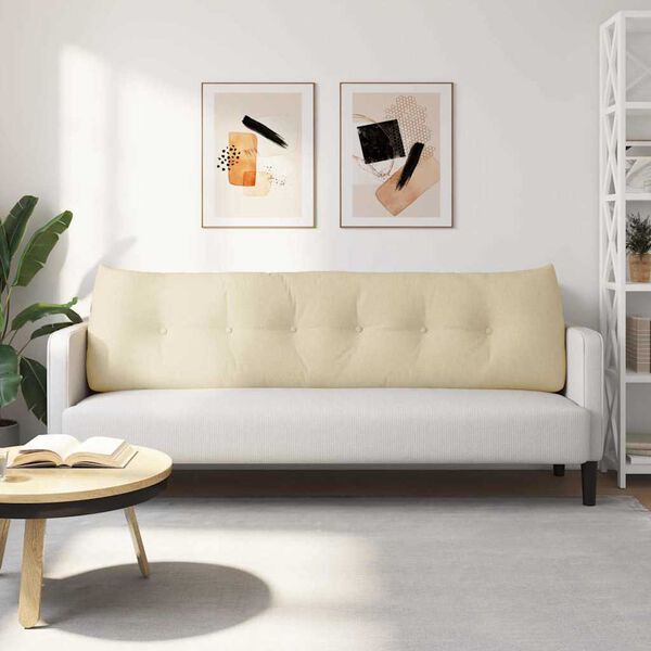 vidaXL Podu&scaron;ka na chrb&aacute;t Kr&eacute;mov&aacute; 180 x 24 x 50 cm l&aacute;tka