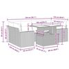 vidaXL 7-dielna záhradná súprava pohoviek s vankúšmi sivá polyratanová