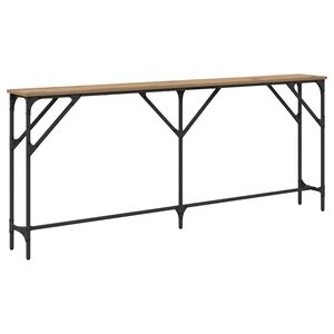 vidaXL Konzolov&yacute; st&ocirc;l dub artisan 180 x 23 x 75 cm