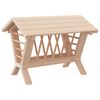 vidaXL Kŕmidlo na seno pre kr&aacute;liky 44x33x33 cm jedľov&yacute; mas&iacute;v