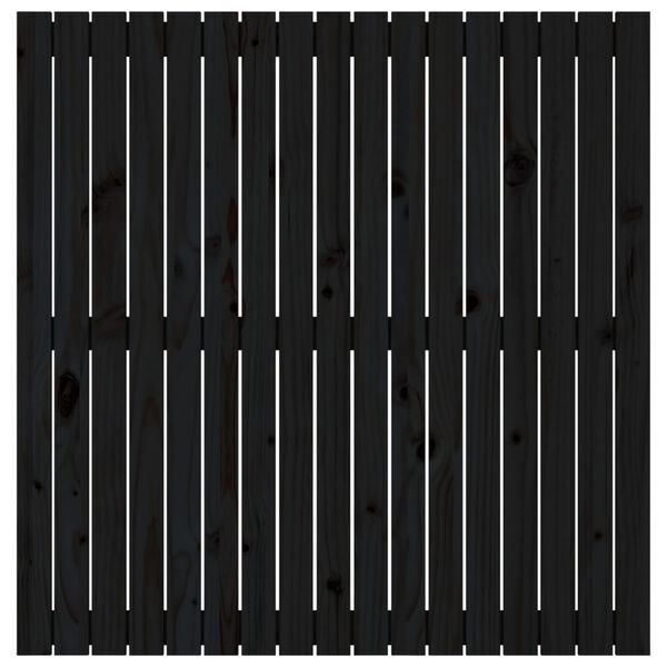 vidaXL N&aacute;stenn&eacute; čelo postele čierne 108x3x110 cm mas&iacute;vna borovica