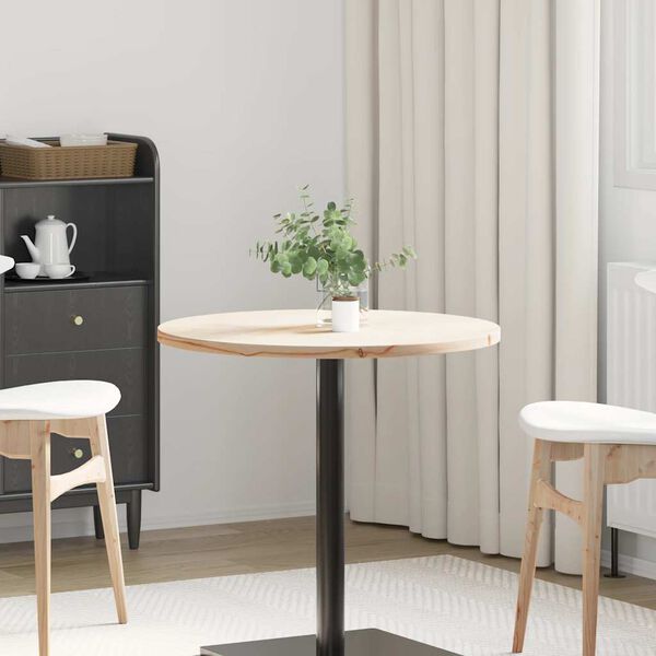 vidaXL Stolov&aacute; doska &Oslash;70x2,5 cm mas&iacute;vna borovica