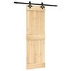 vidaXL Posuvn&eacute; dvere Pr&iacute;rodn&aacute; a čierna 70 x 210 cm
