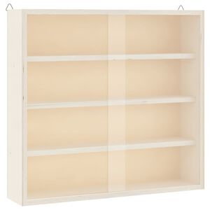 VidaXL Dreven&aacute; zberateľsk&aacute; vitr&iacute;na s dvierkami 40x8,5x37 cm