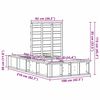 vidaXL R&aacute;m postele Biela 100 x 200 cm Mas&iacute;vne borovicov&eacute; drevo