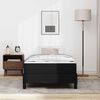 vidaXL R&aacute;m postele s matracmi Čierna 90 x 200 cm l&aacute;tka
