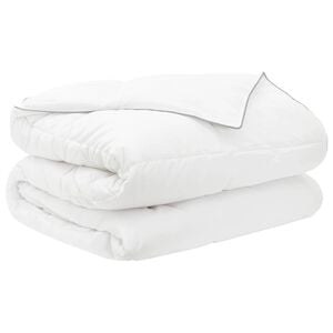 vidaXL Letn&aacute; prikr&yacute;vka Biela 240 x 220 cm Bambus