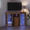 vidaXL Rohov&yacute; LED TV kabinet Star&eacute; drevo 100x40x68cm Kompozitn&eacute; drevo