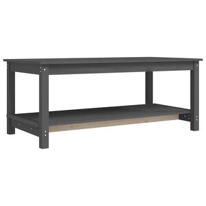 vidaXL Konferenčn&yacute; stol&iacute;k siv&yacute; 110x55x45 cm borovicov&yacute; mas&iacute;v