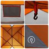 vidaXL Rodinný stan 6 osôb sivo-oranžový vodeodolný