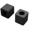 vidaXL Držiak z&aacute;suvky 2 ks Čierna 15 x 15 x 15mm PP kopolym&eacute;r