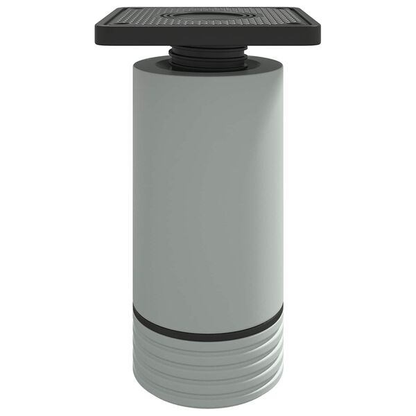 vidaXL Nohy n&aacute;bytku Nastaviteľn&aacute; 2 pcs Biela 64 x 64 x 100 mm PP