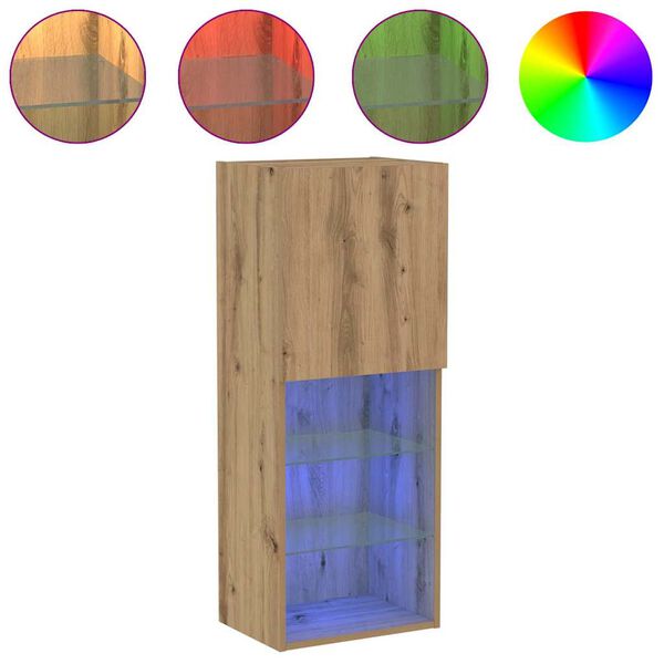 vidaXL Zostava TV skriniek N&aacute;stenn&yacute; Remeseln&yacute; dub 40,5 x 30 x 102 cm