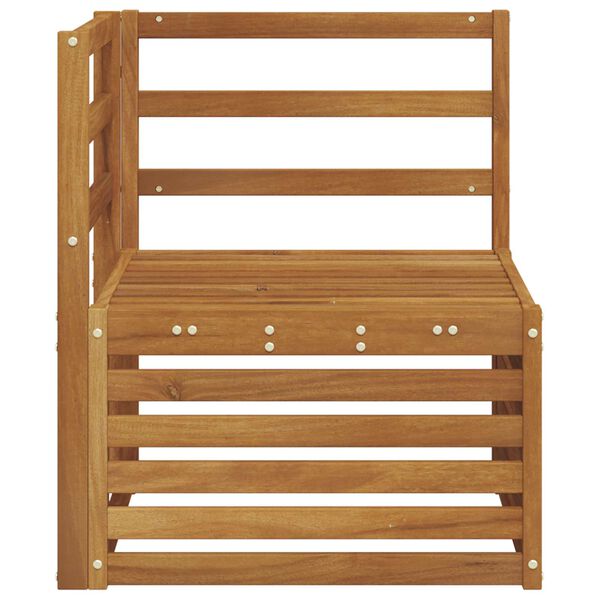 vidaXL Z&aacute;hradn&aacute; rohov&aacute; sedacia s&uacute;prava Pevn&eacute; ak&aacute;ciov&eacute; drevo Pr&iacute;rodn&aacute;