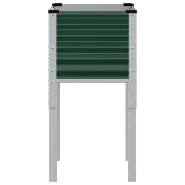 vidaXL Z&aacute;hradn&yacute; kvetin&aacute;č zelen&yacute; 45x45x88 cm oceľov&yacute;