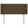 vidaXL Čelo postele so z&aacute;hybmi tmavohend&eacute; 103x16x78/88 cm l&aacute;tka