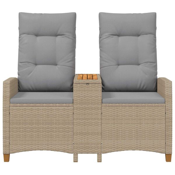 vidaXL Hojdačka s tabletou Beige a svetlo &scaron;ed&aacute; 126 x 65 x 112 cm