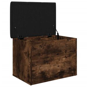 vidaXL &Uacute;ložn&aacute; lavička dymov&yacute; dub 62x42x45 cm kompozitn&eacute; drevo