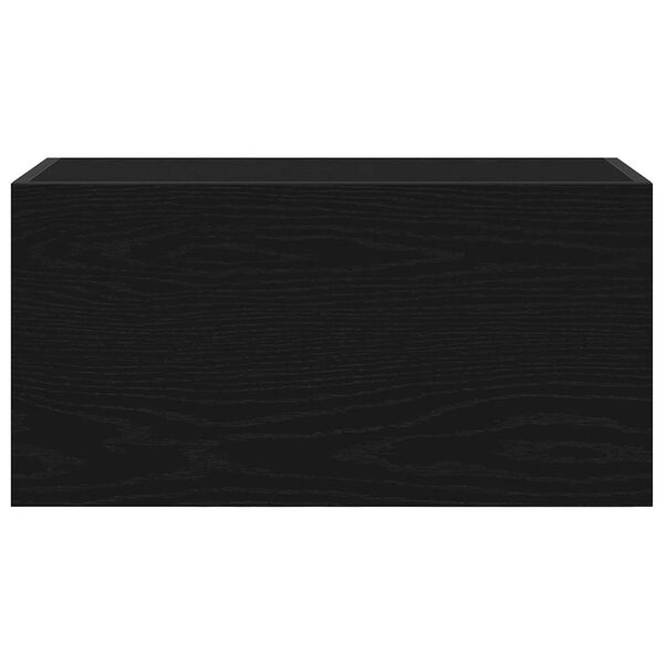 vidaXL K&uacute;peľňov&aacute; n&aacute;stenn&aacute; skrinka čierna 60x25x30 cm kompozitn&eacute; drevo